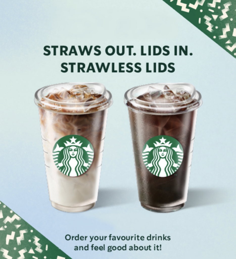 Strawless Lids Starbucks Advertisement Introduction to Visual Culture