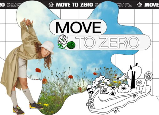 Nike advertisement for Move To Zero Initiative